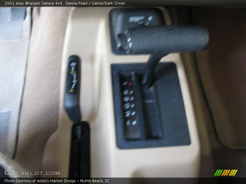 Sienna Pearl / Camel/Dark Green 2001 Jeep Wrangler Sahara 4x4