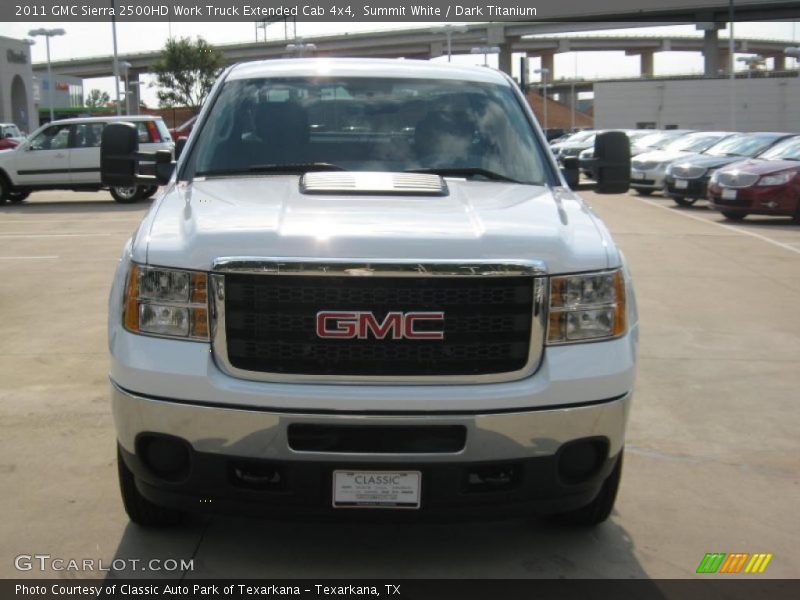 Summit White / Dark Titanium 2011 GMC Sierra 2500HD Work Truck Extended Cab 4x4