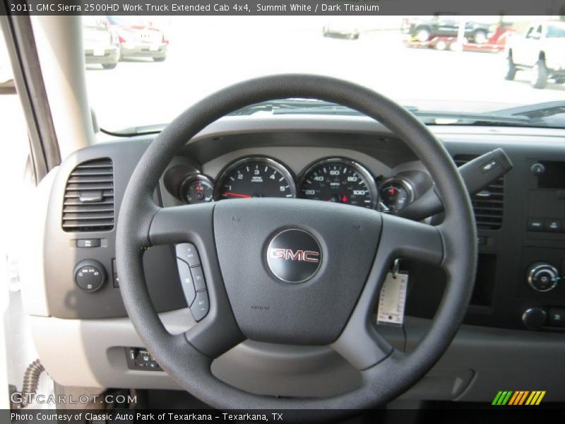 Summit White / Dark Titanium 2011 GMC Sierra 2500HD Work Truck Extended Cab 4x4