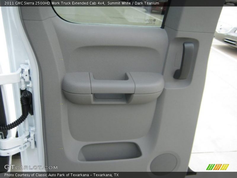 Summit White / Dark Titanium 2011 GMC Sierra 2500HD Work Truck Extended Cab 4x4