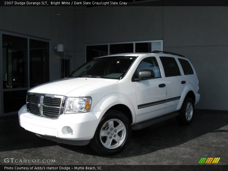 Bright White / Dark Slate Gray/Light Slate Gray 2007 Dodge Durango SLT