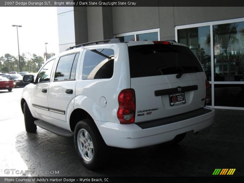 Bright White / Dark Slate Gray/Light Slate Gray 2007 Dodge Durango SLT