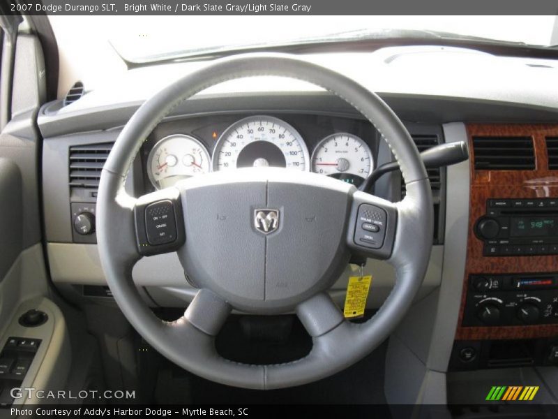 Bright White / Dark Slate Gray/Light Slate Gray 2007 Dodge Durango SLT