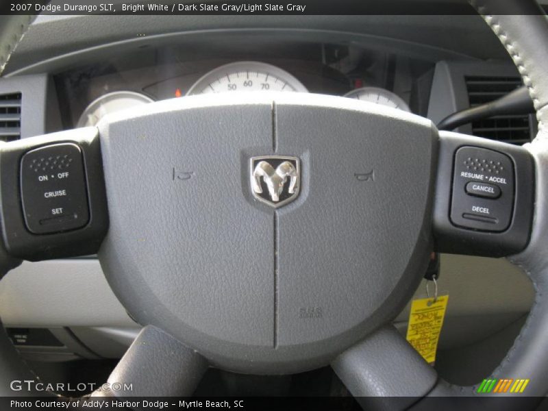 Bright White / Dark Slate Gray/Light Slate Gray 2007 Dodge Durango SLT