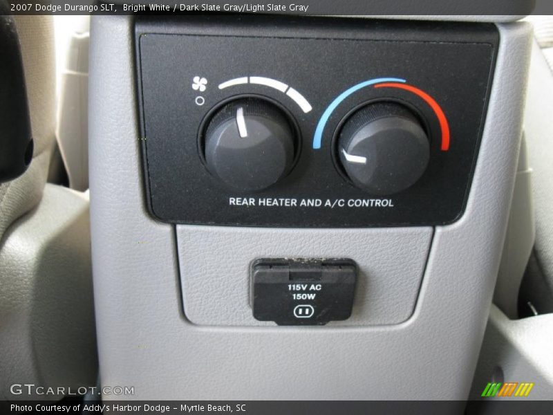 Bright White / Dark Slate Gray/Light Slate Gray 2007 Dodge Durango SLT