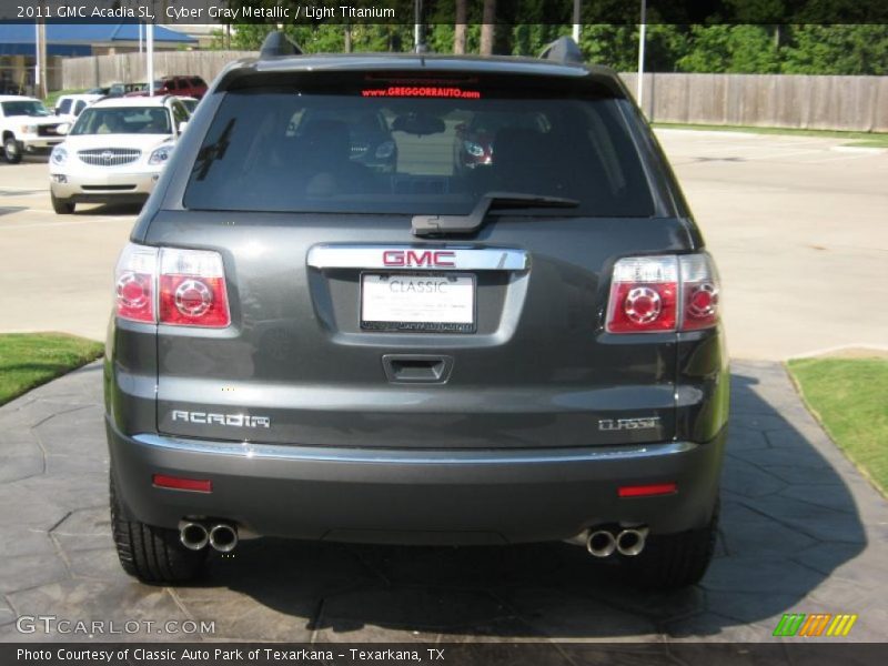 Cyber Gray Metallic / Light Titanium 2011 GMC Acadia SL