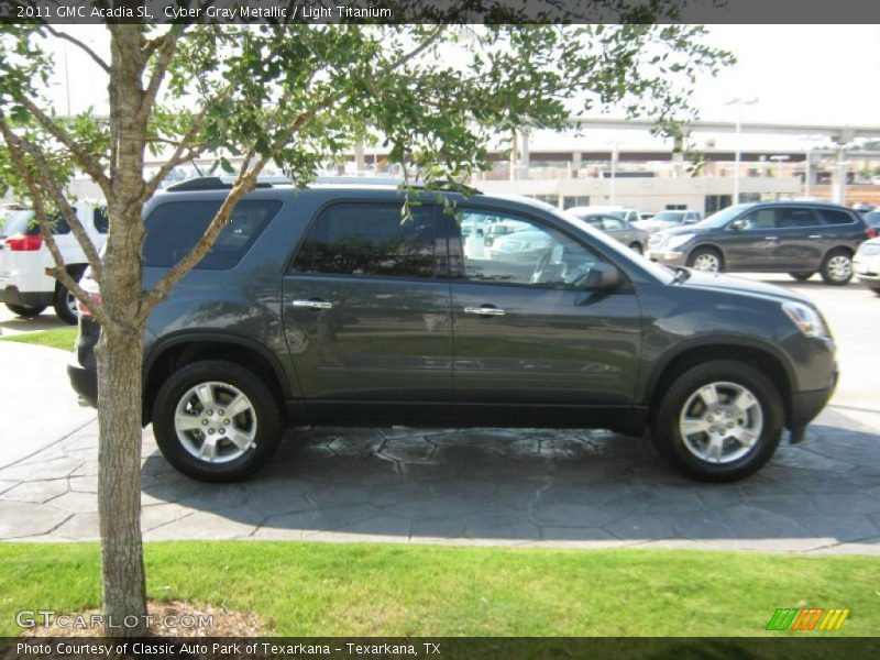 Cyber Gray Metallic / Light Titanium 2011 GMC Acadia SL