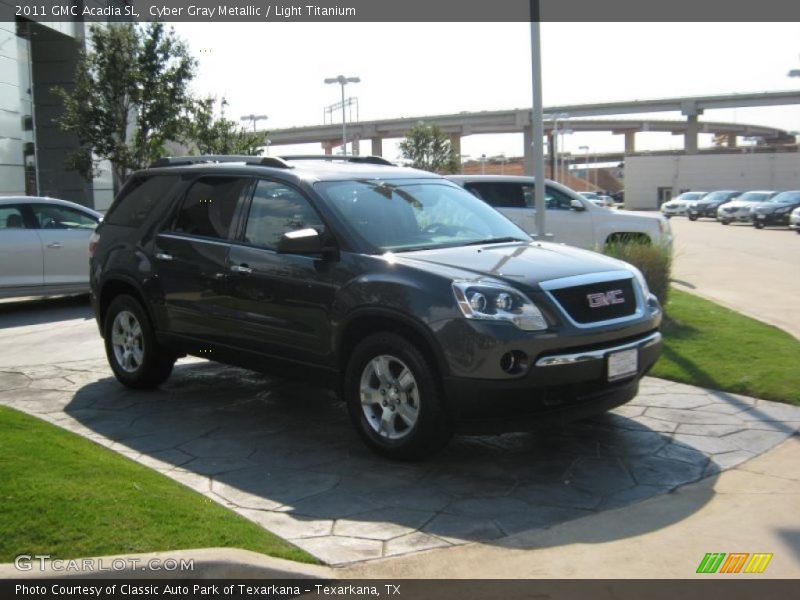 Cyber Gray Metallic / Light Titanium 2011 GMC Acadia SL