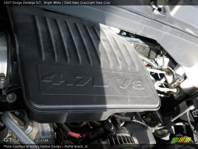 Bright White / Dark Slate Gray/Light Slate Gray 2007 Dodge Durango SLT