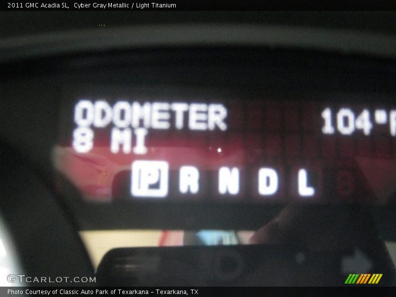 Cyber Gray Metallic / Light Titanium 2011 GMC Acadia SL