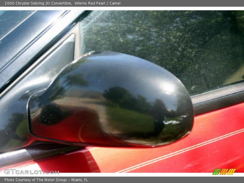 Inferno Red Pearl / Camel 2000 Chrysler Sebring JXi Convertible