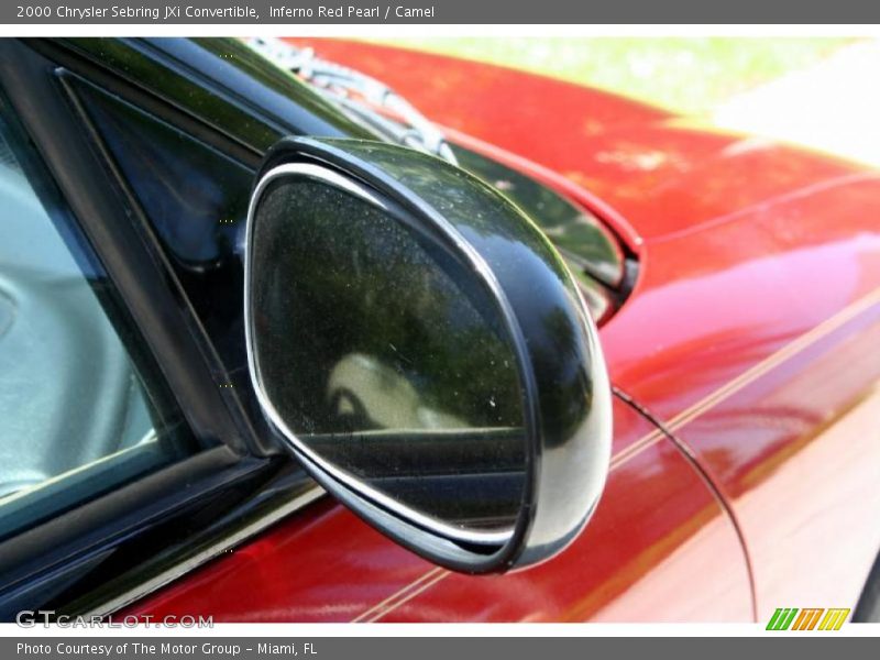 Inferno Red Pearl / Camel 2000 Chrysler Sebring JXi Convertible