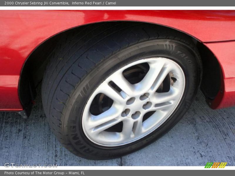 Inferno Red Pearl / Camel 2000 Chrysler Sebring JXi Convertible
