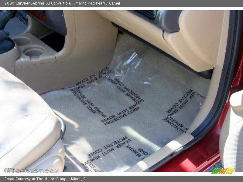 Inferno Red Pearl / Camel 2000 Chrysler Sebring JXi Convertible