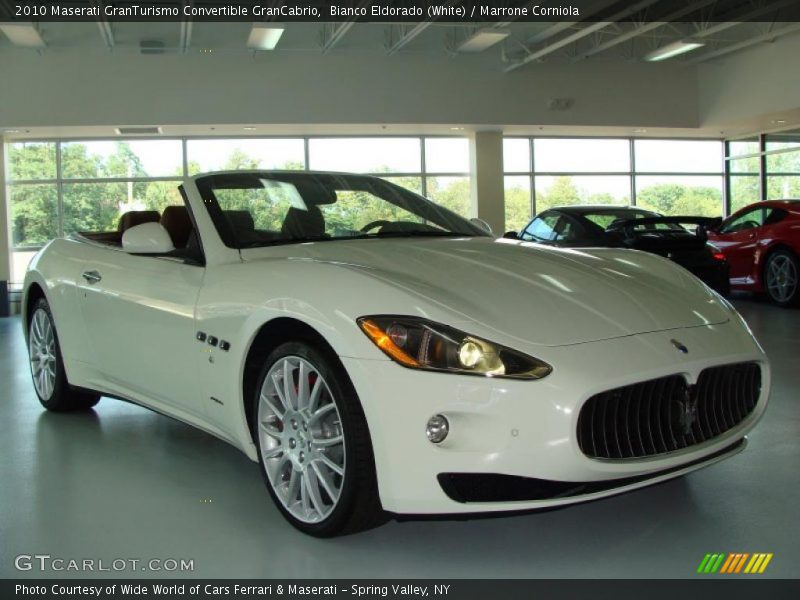 Bianco Eldorado (White) / Marrone Corniola 2010 Maserati GranTurismo Convertible GranCabrio