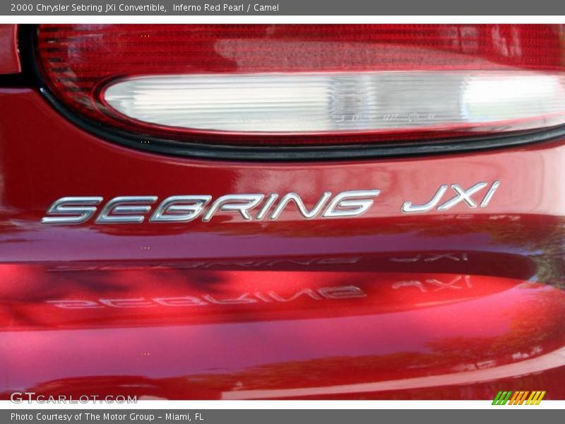 Inferno Red Pearl / Camel 2000 Chrysler Sebring JXi Convertible