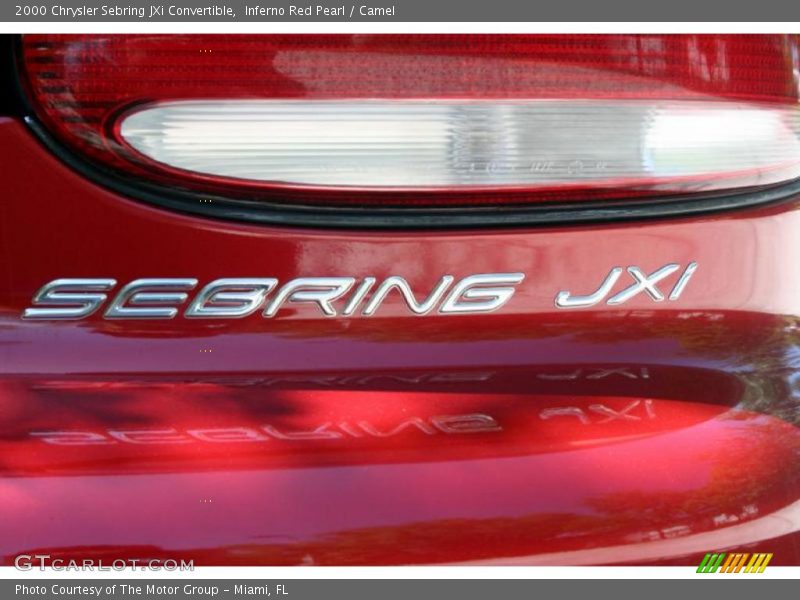 Inferno Red Pearl / Camel 2000 Chrysler Sebring JXi Convertible