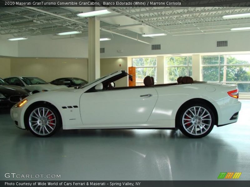Bianco Eldorado (White) / Marrone Corniola 2010 Maserati GranTurismo Convertible GranCabrio