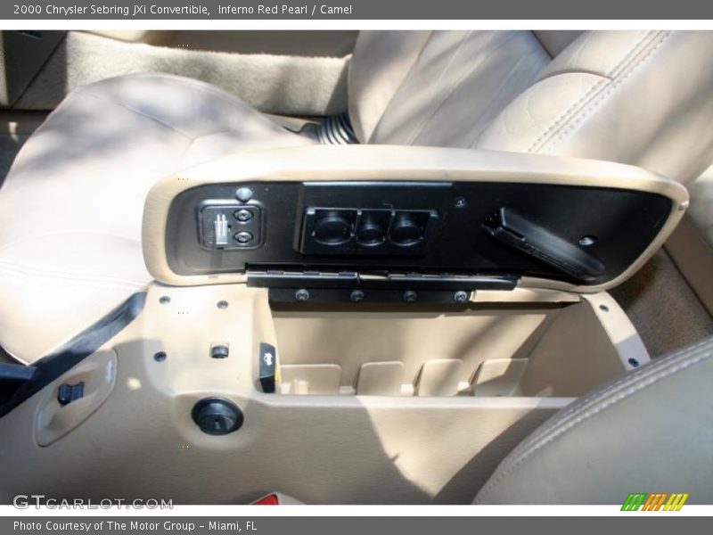 Inferno Red Pearl / Camel 2000 Chrysler Sebring JXi Convertible