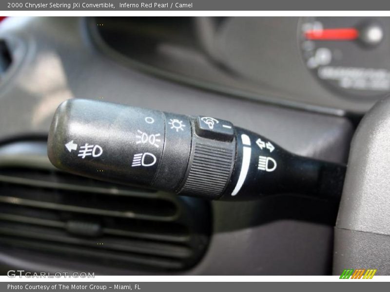 Inferno Red Pearl / Camel 2000 Chrysler Sebring JXi Convertible