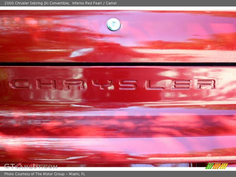 Inferno Red Pearl / Camel 2000 Chrysler Sebring JXi Convertible