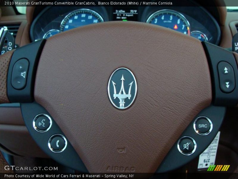 Bianco Eldorado (White) / Marrone Corniola 2010 Maserati GranTurismo Convertible GranCabrio