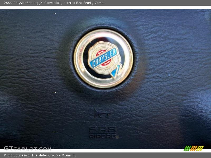 Inferno Red Pearl / Camel 2000 Chrysler Sebring JXi Convertible