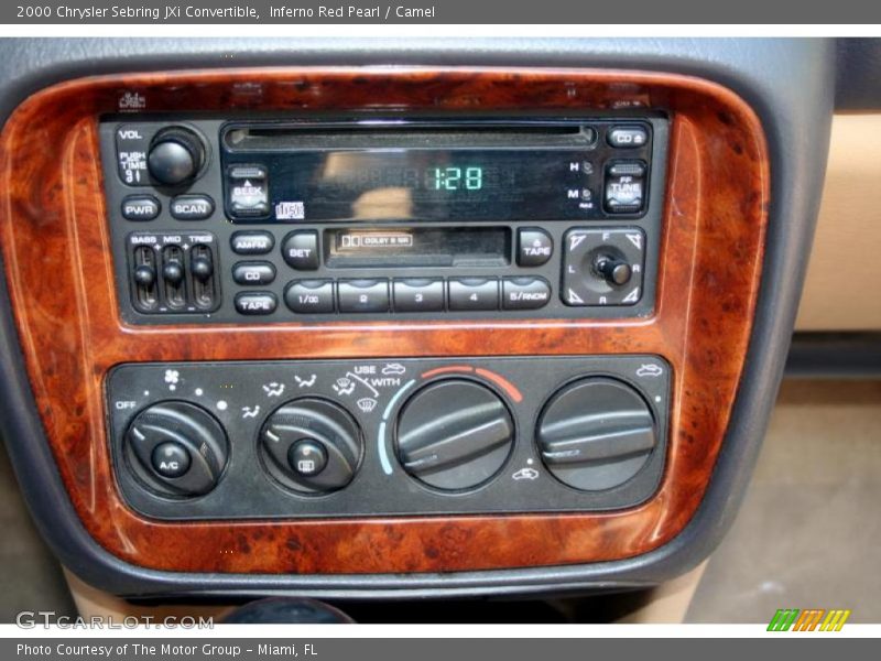 Inferno Red Pearl / Camel 2000 Chrysler Sebring JXi Convertible