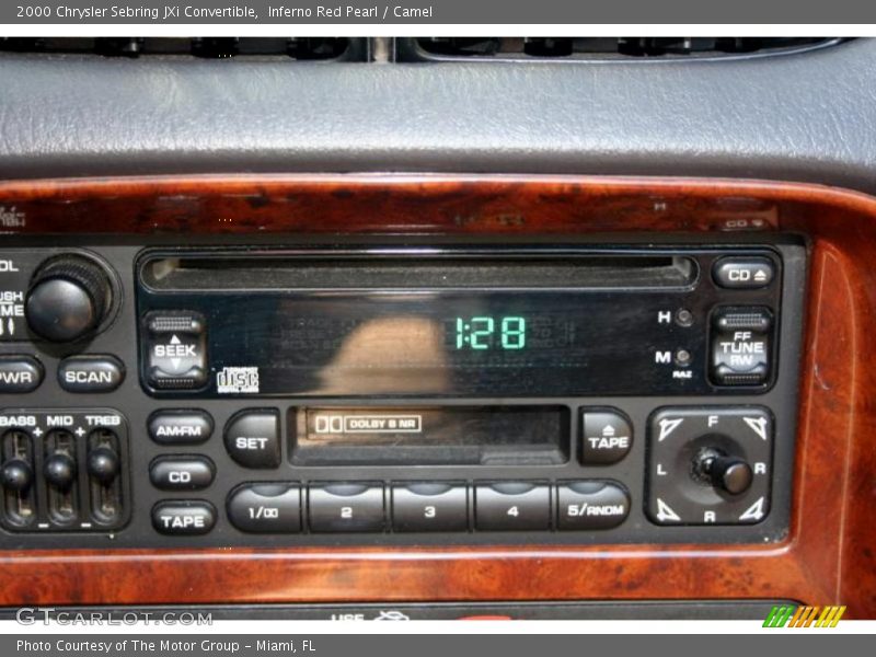Inferno Red Pearl / Camel 2000 Chrysler Sebring JXi Convertible