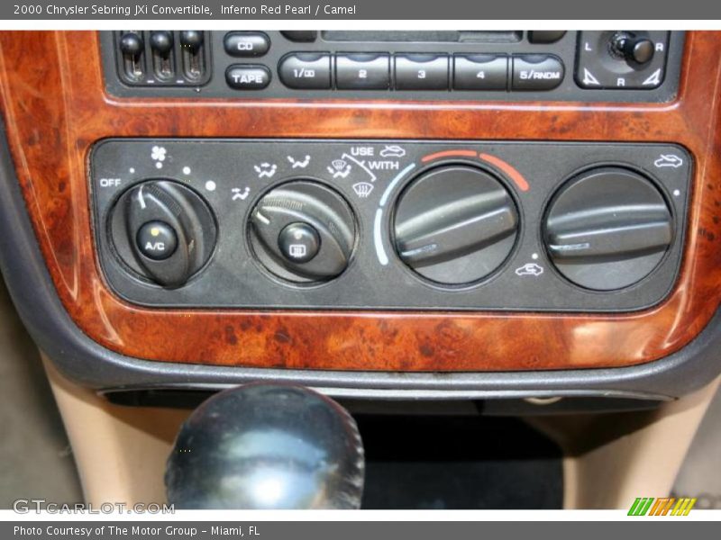 Inferno Red Pearl / Camel 2000 Chrysler Sebring JXi Convertible