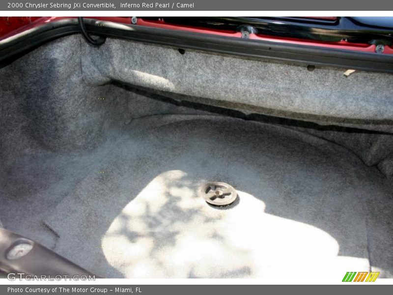 Inferno Red Pearl / Camel 2000 Chrysler Sebring JXi Convertible