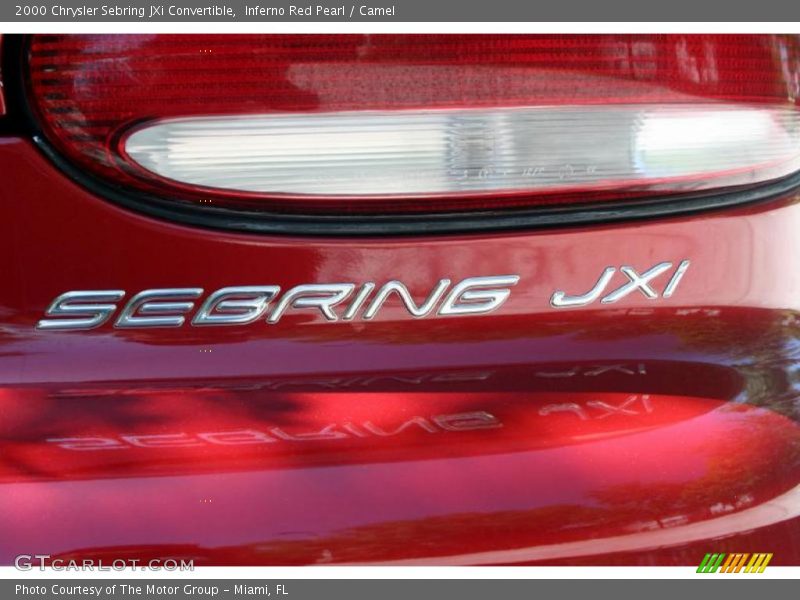 Inferno Red Pearl / Camel 2000 Chrysler Sebring JXi Convertible