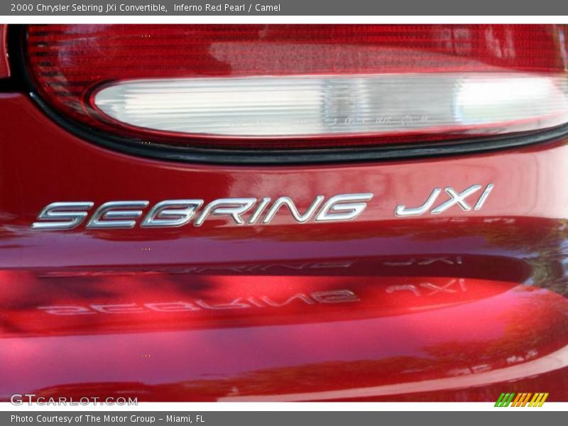 Inferno Red Pearl / Camel 2000 Chrysler Sebring JXi Convertible