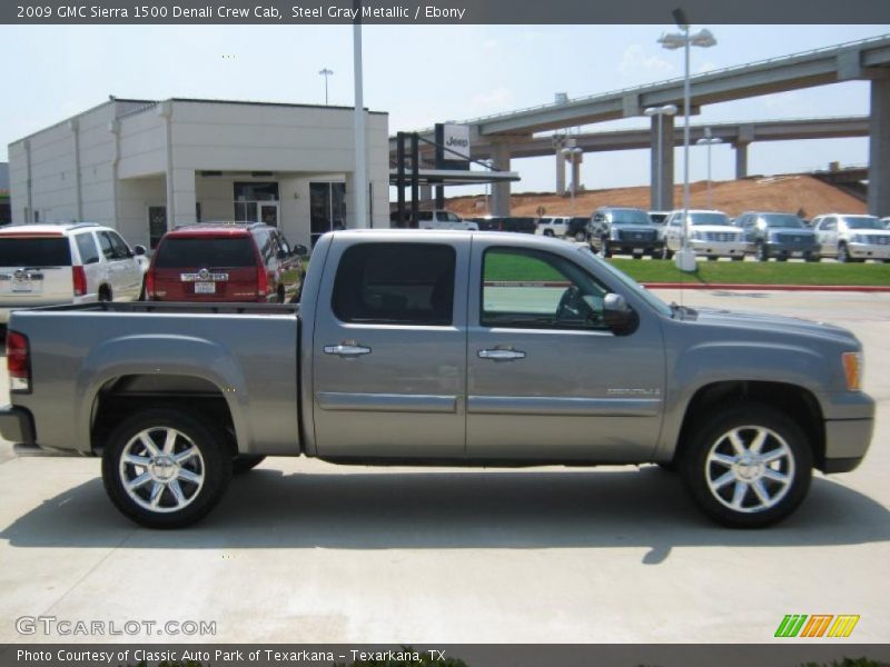 Steel Gray Metallic / Ebony 2009 GMC Sierra 1500 Denali Crew Cab