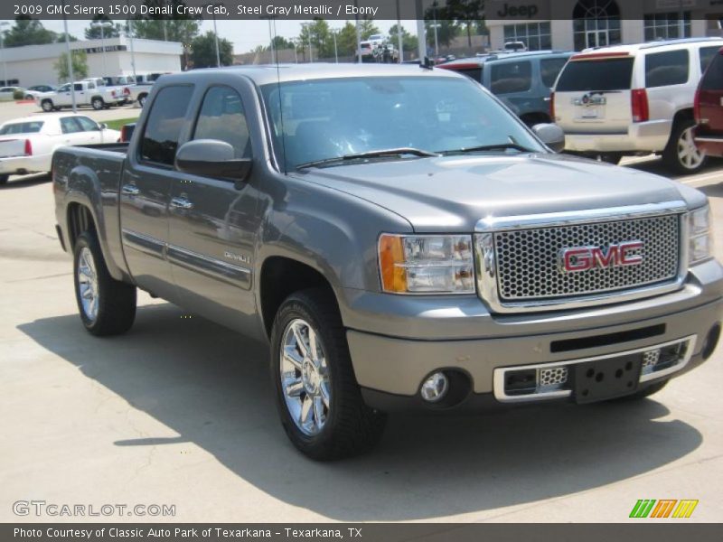 Steel Gray Metallic / Ebony 2009 GMC Sierra 1500 Denali Crew Cab