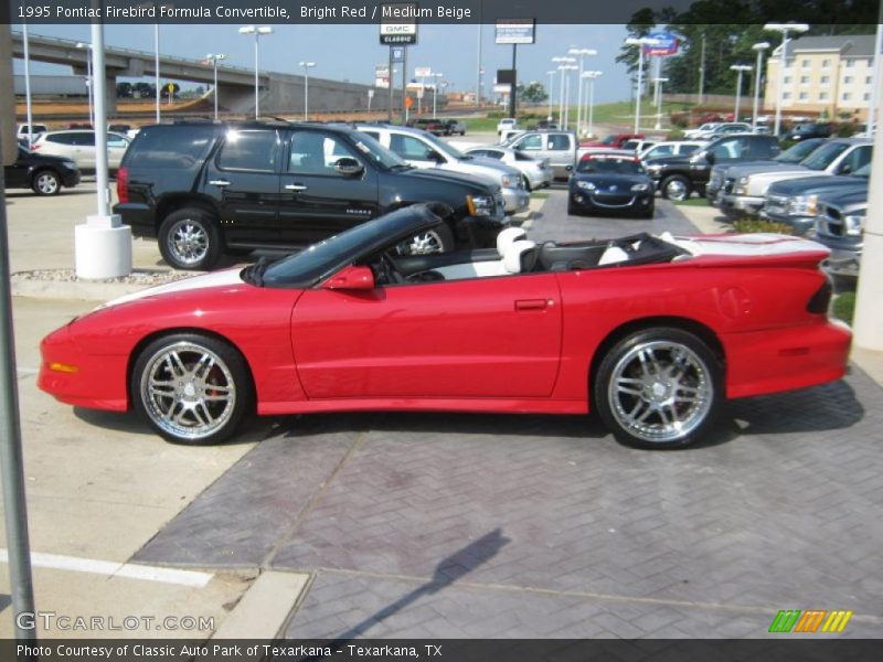 Bright Red / Medium Beige 1995 Pontiac Firebird Formula Convertible