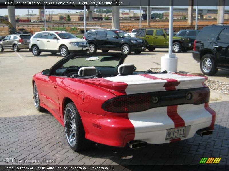 Bright Red / Medium Beige 1995 Pontiac Firebird Formula Convertible