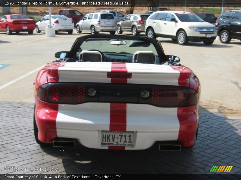 Bright Red / Medium Beige 1995 Pontiac Firebird Formula Convertible