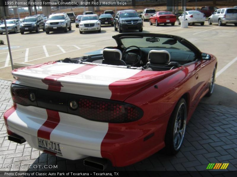 Bright Red / Medium Beige 1995 Pontiac Firebird Formula Convertible