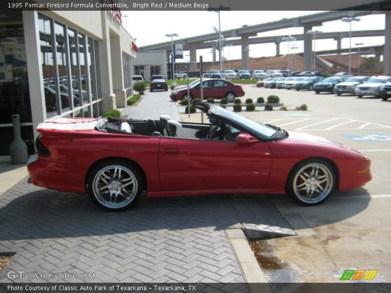 Bright Red / Medium Beige 1995 Pontiac Firebird Formula Convertible