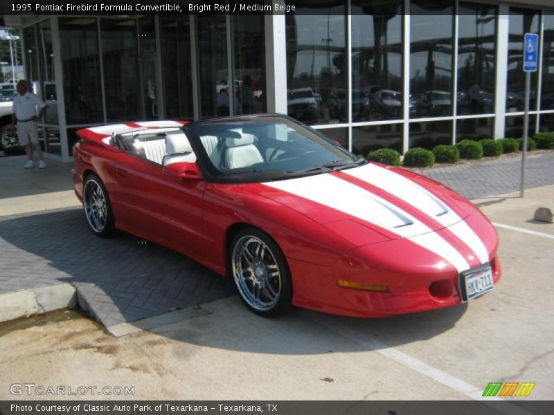 Bright Red / Medium Beige 1995 Pontiac Firebird Formula Convertible