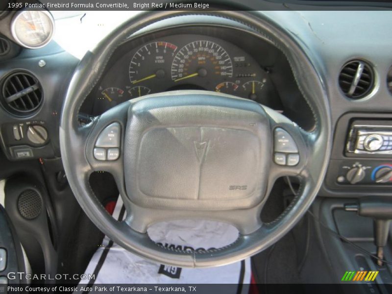 Bright Red / Medium Beige 1995 Pontiac Firebird Formula Convertible