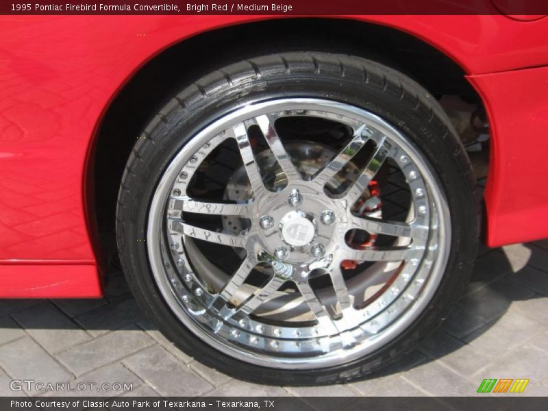 Bright Red / Medium Beige 1995 Pontiac Firebird Formula Convertible