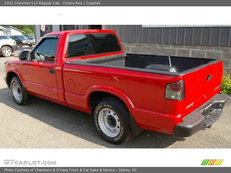 Victory Red / Graphite 2003 Chevrolet S10 Regular Cab