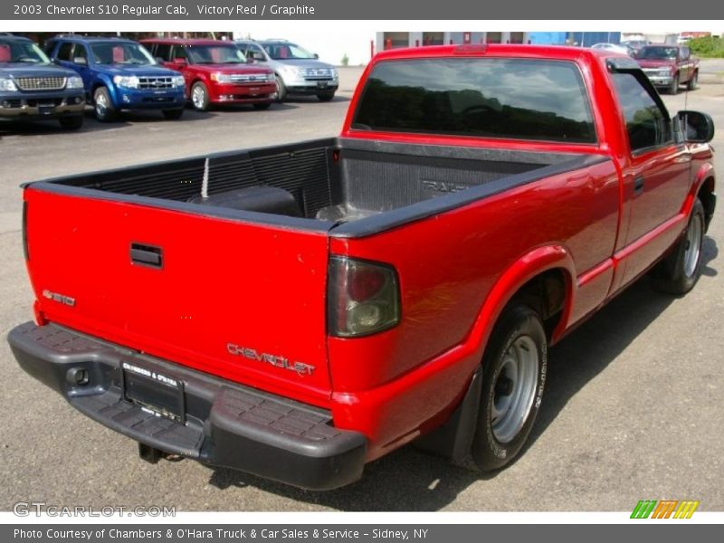 Victory Red / Graphite 2003 Chevrolet S10 Regular Cab