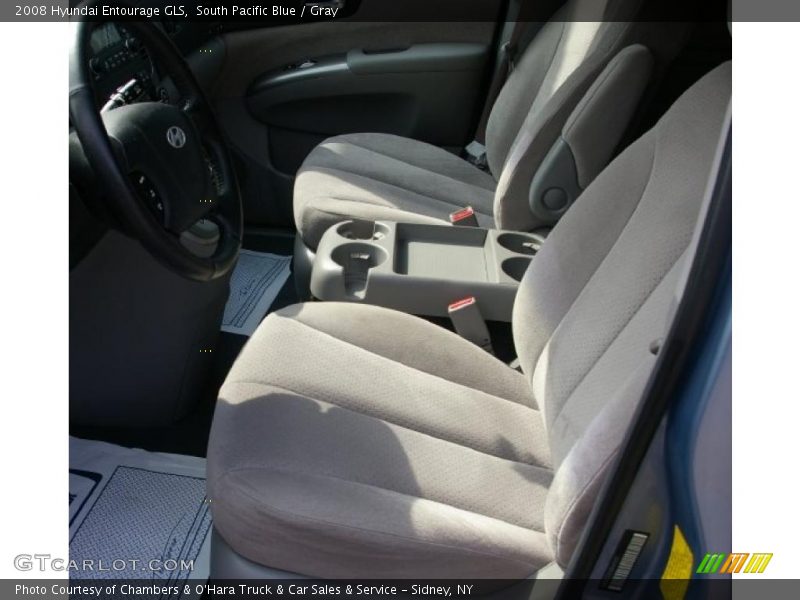 South Pacific Blue / Gray 2008 Hyundai Entourage GLS