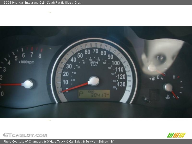 South Pacific Blue / Gray 2008 Hyundai Entourage GLS