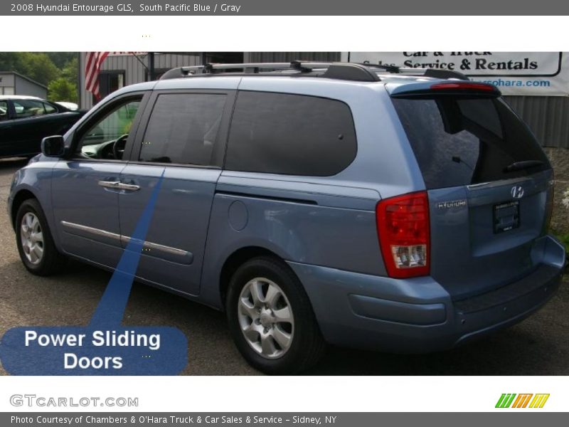 South Pacific Blue / Gray 2008 Hyundai Entourage GLS