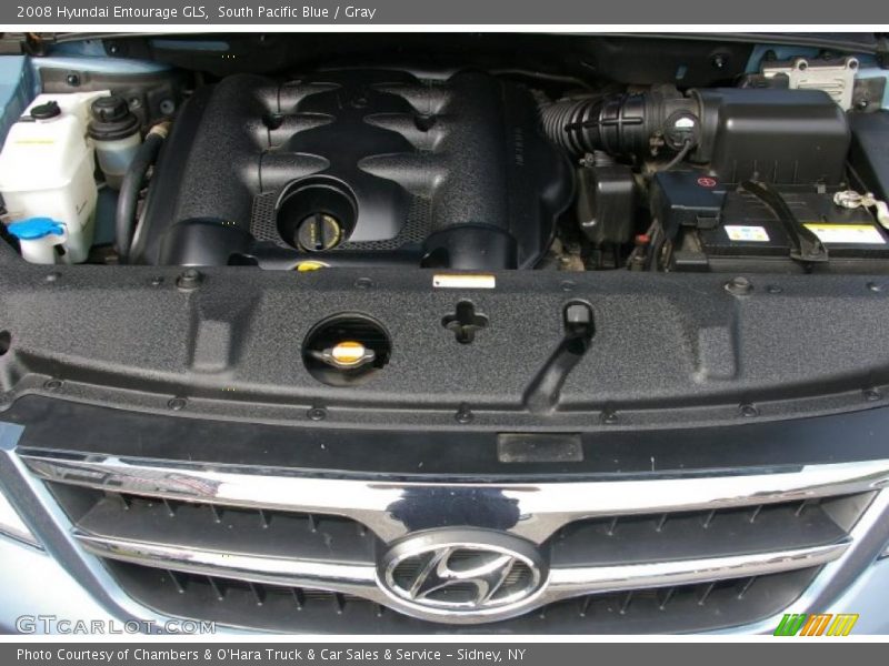South Pacific Blue / Gray 2008 Hyundai Entourage GLS