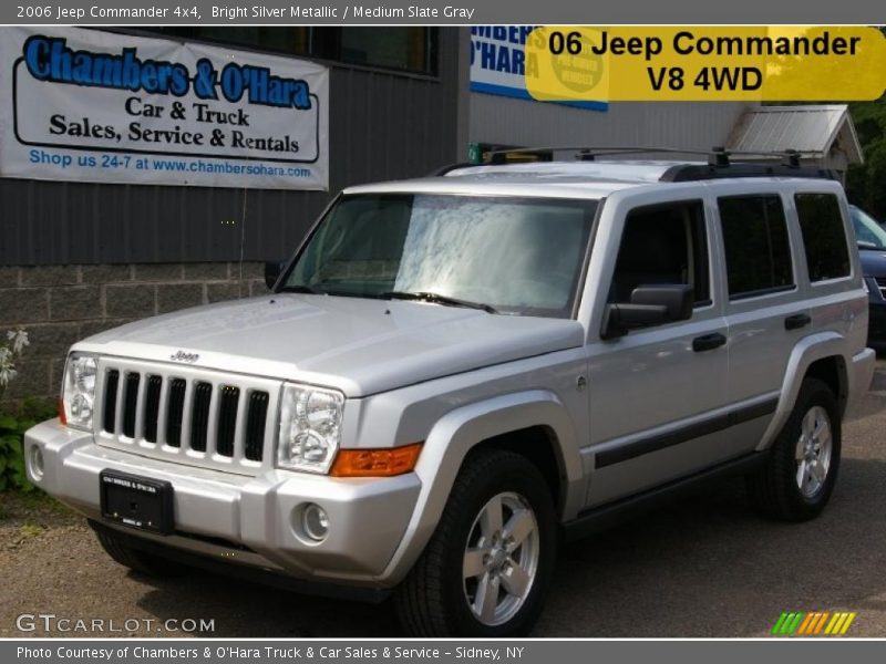Bright Silver Metallic / Medium Slate Gray 2006 Jeep Commander 4x4